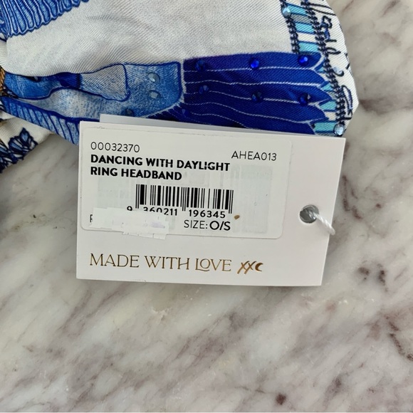 [? PRICE FIRM] CAMILLA Dancing With Daylight Ring Headband Boho Blue Greek main image 9